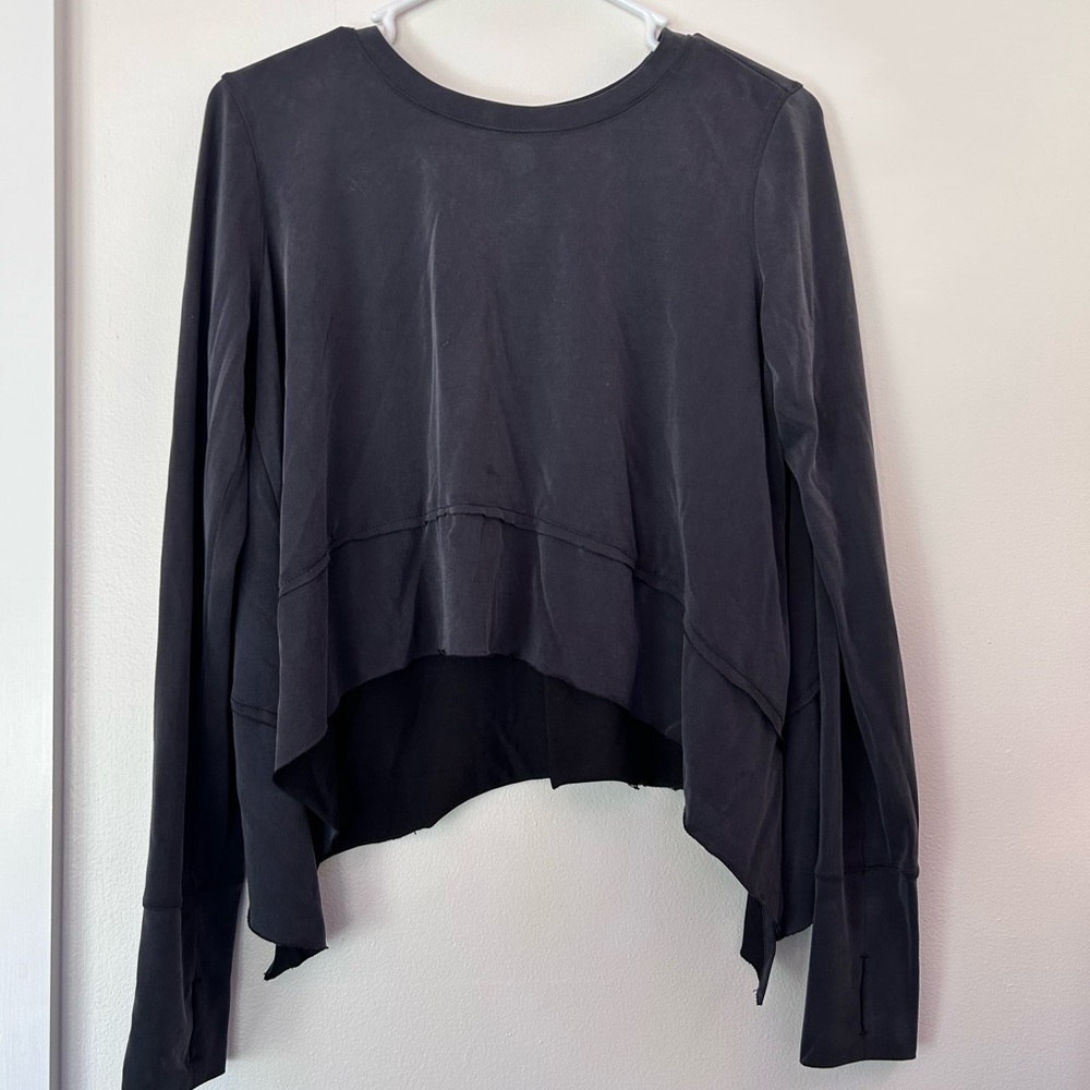 Women's Black Long Sleeve Top